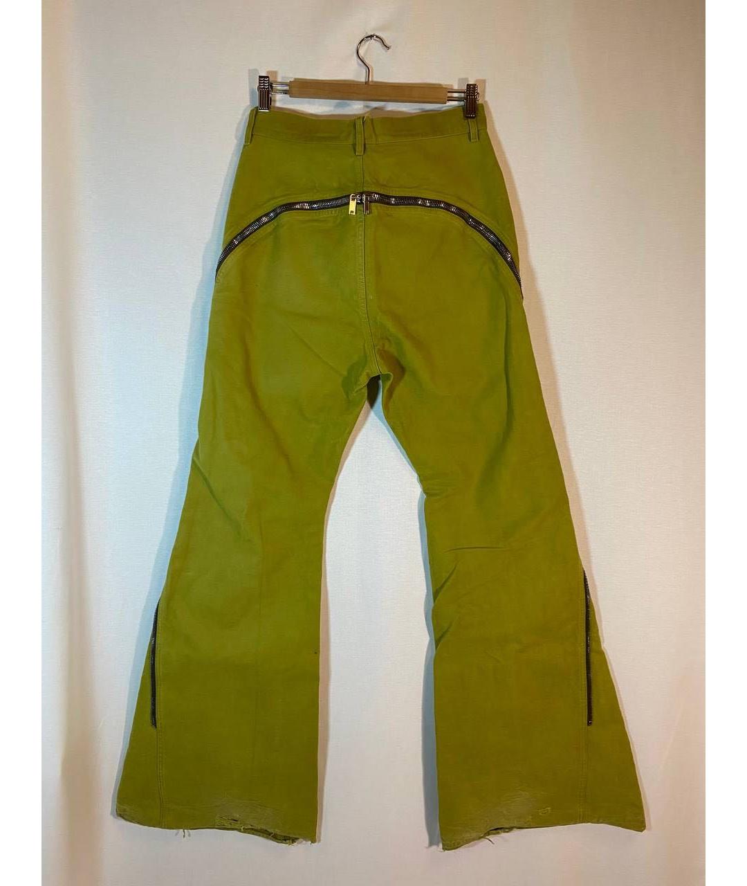 RICK OWENS Желтые хлопковые джинсы, фото 2