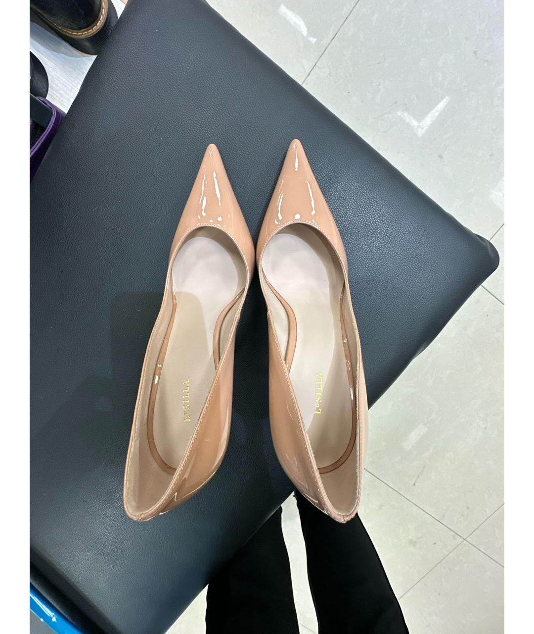 LE SILLA Розовые туфли из лакированной кожи, фото 3