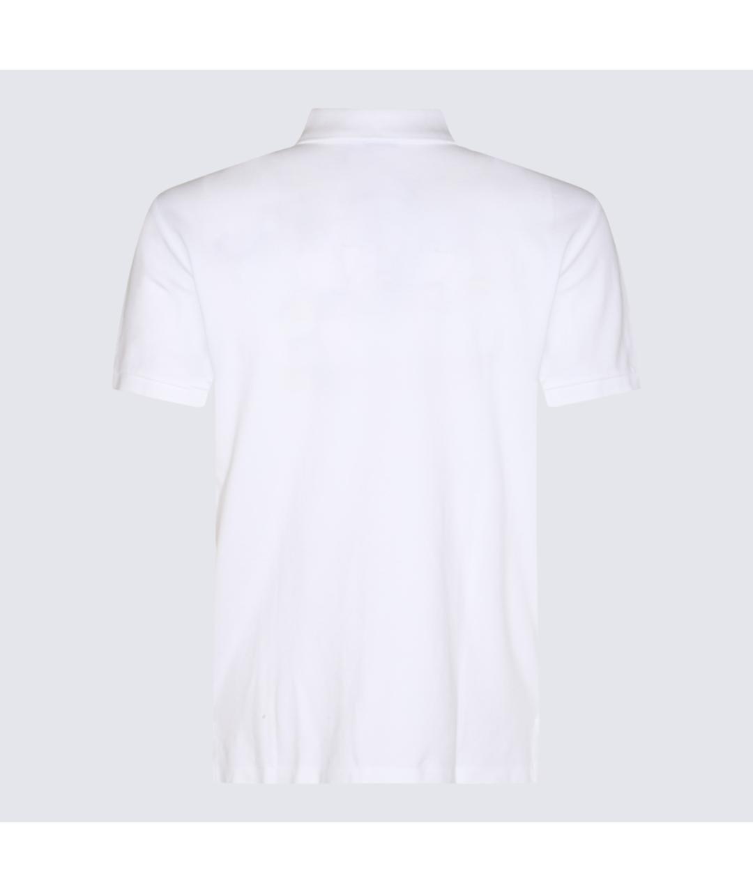 POLO RALPH LAUREN Белое хлопковое поло с коротким рукавом, фото 2