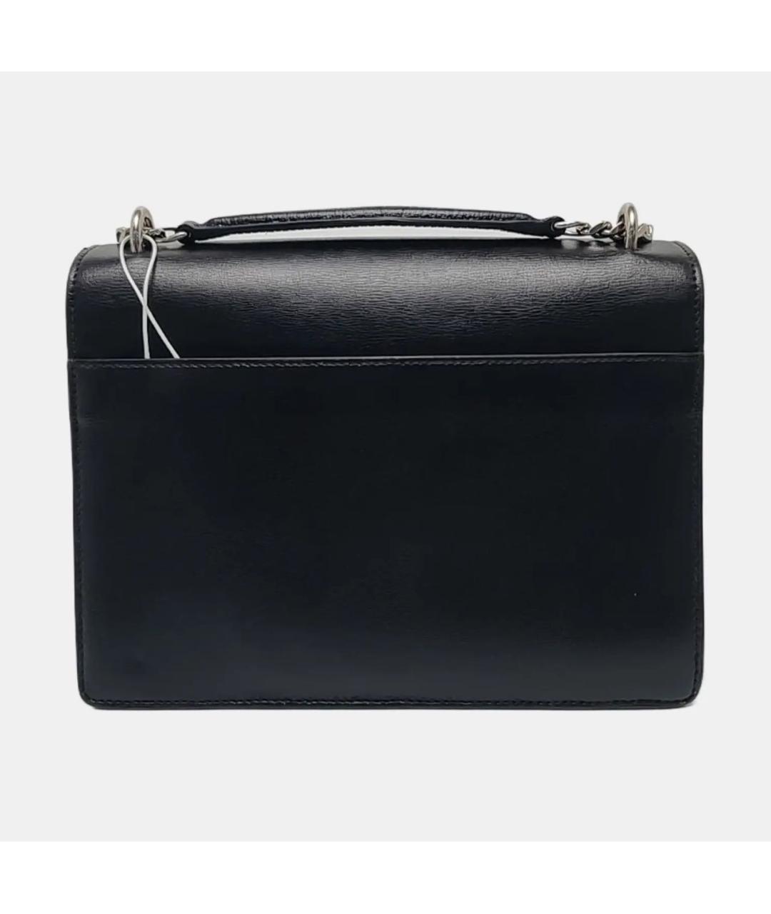 SAINT LAURENT Черная кожаная сумка через плечо, фото 4