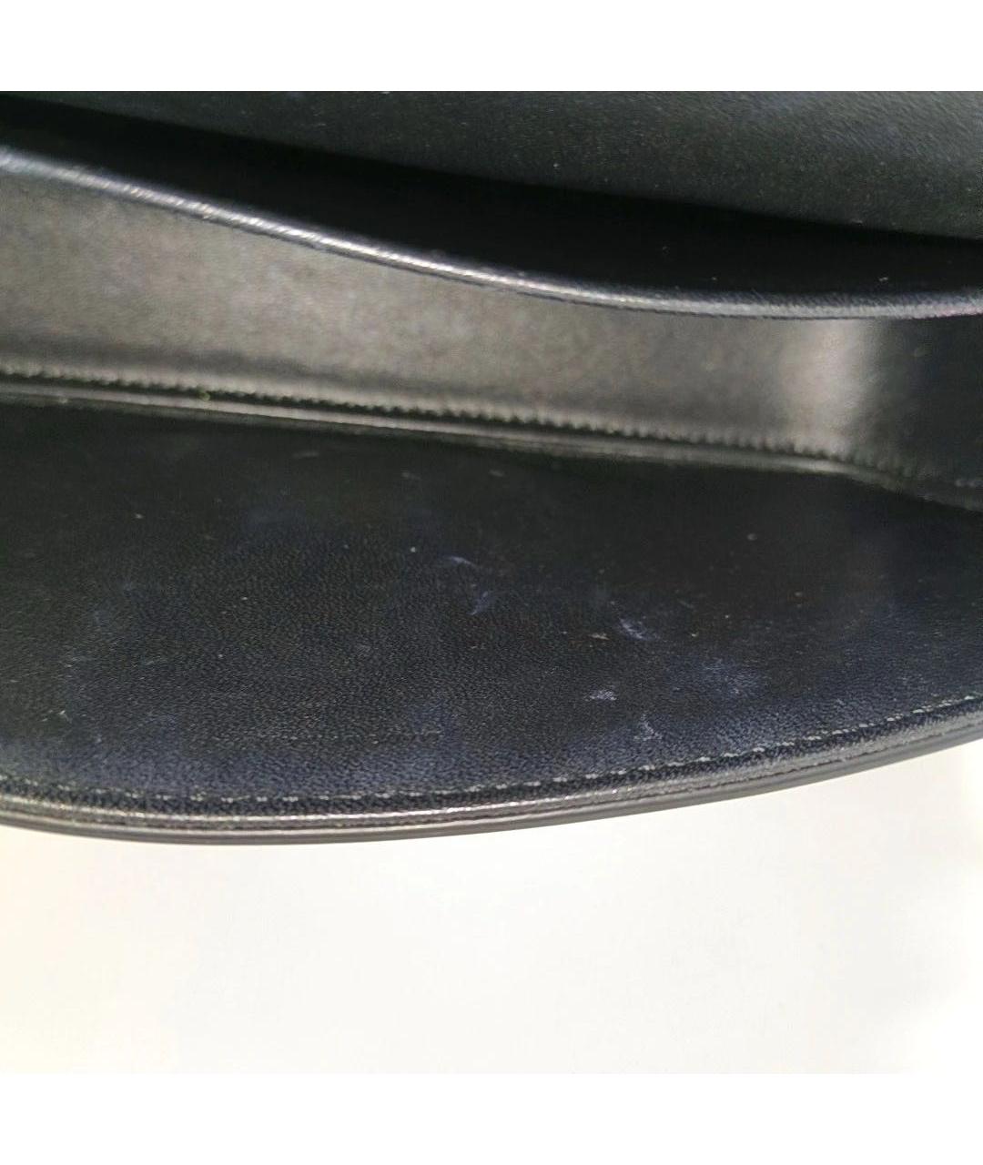 CELINE Черная кожаная сумка с короткими ручками, фото 7
