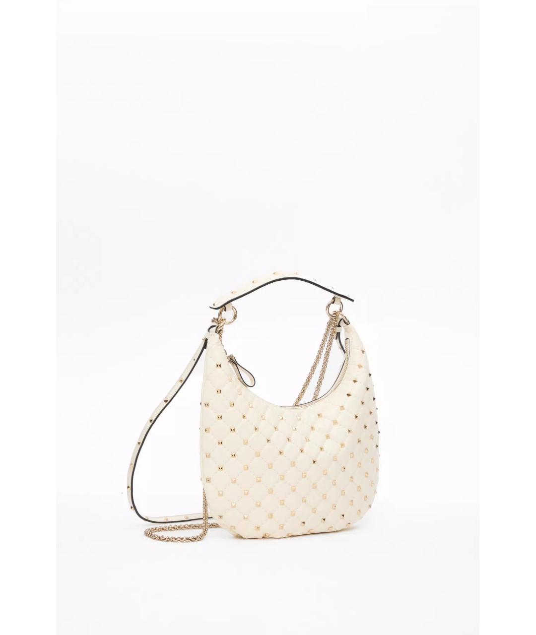 VALENTINO Белая кожаная сумка через плечо, фото 2