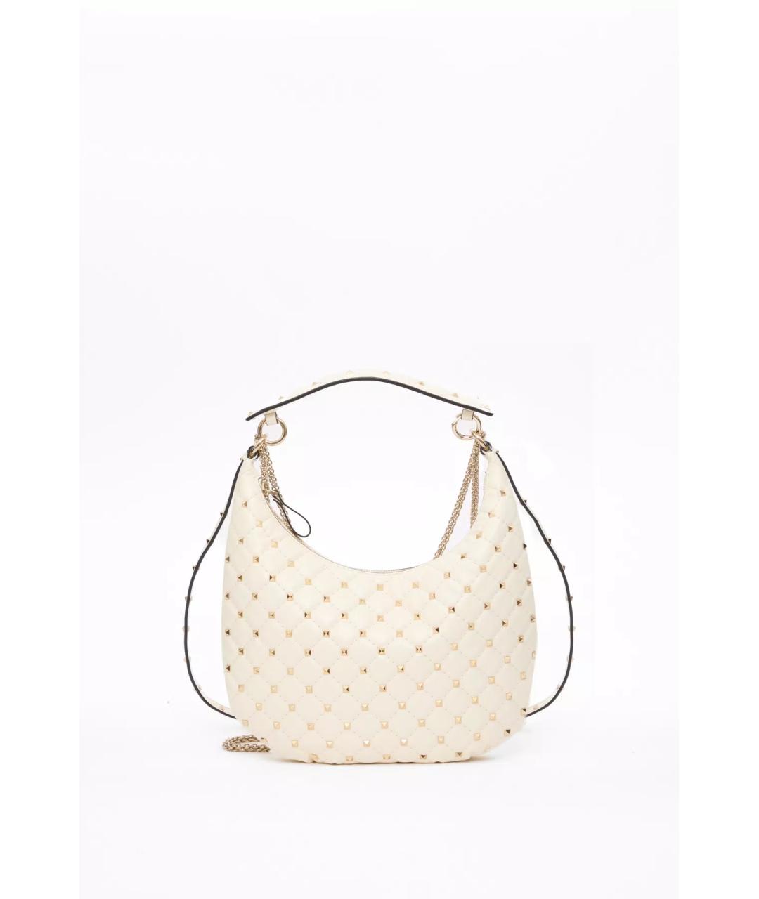 VALENTINO Белая кожаная сумка через плечо, фото 6