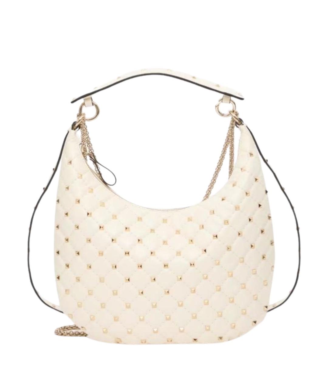 VALENTINO Белая кожаная сумка через плечо, фото 1