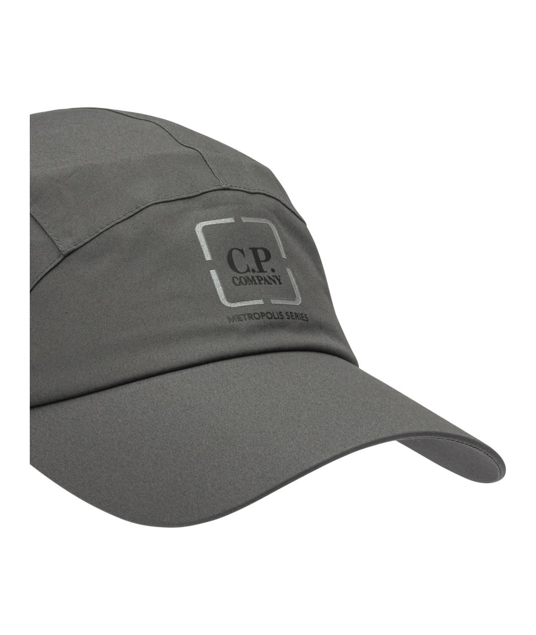 CP COMPANY Серая хлопковая кепка/бейсболка, фото 4