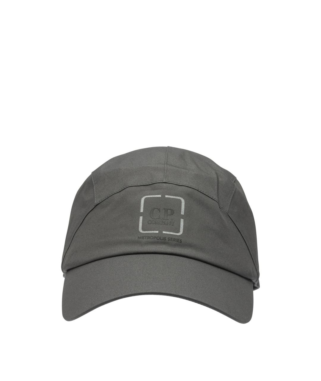 CP COMPANY Серая хлопковая кепка/бейсболка, фото 1