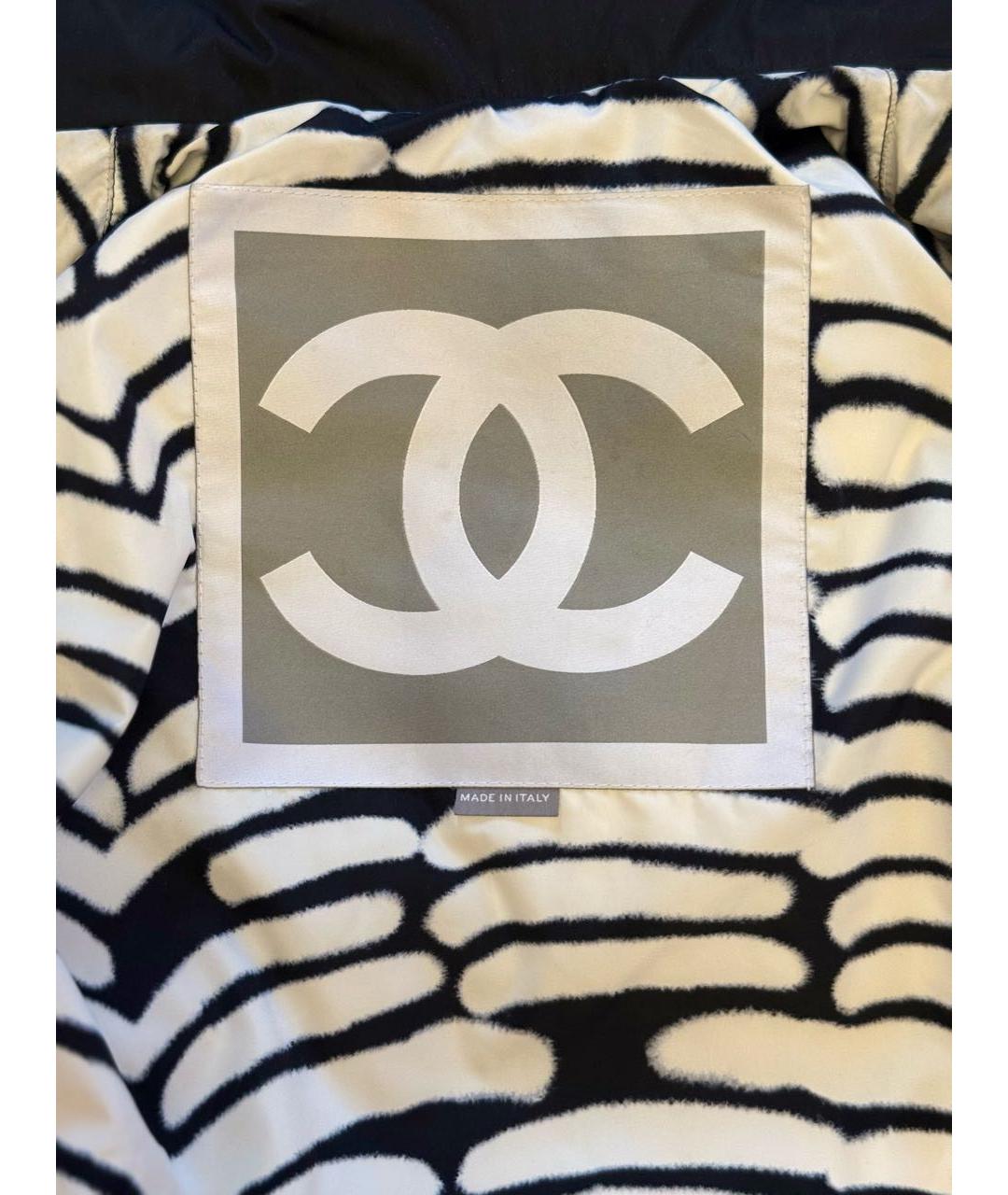 CHANEL Черный полиамидовый пуховик, фото 5