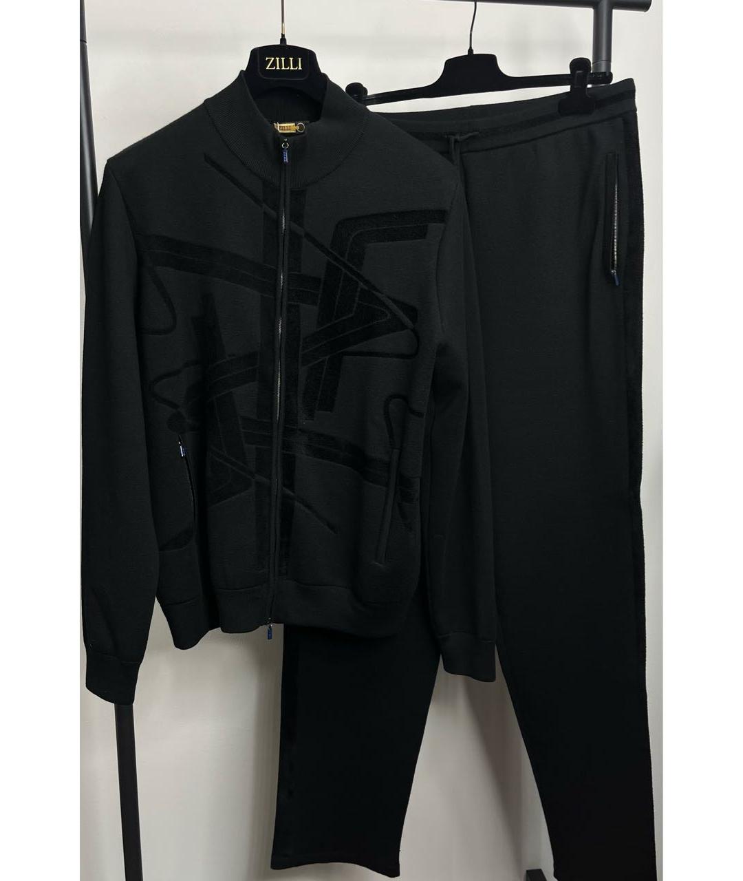 ZILLI Черный шерстяной спортивный костюм, фото 7