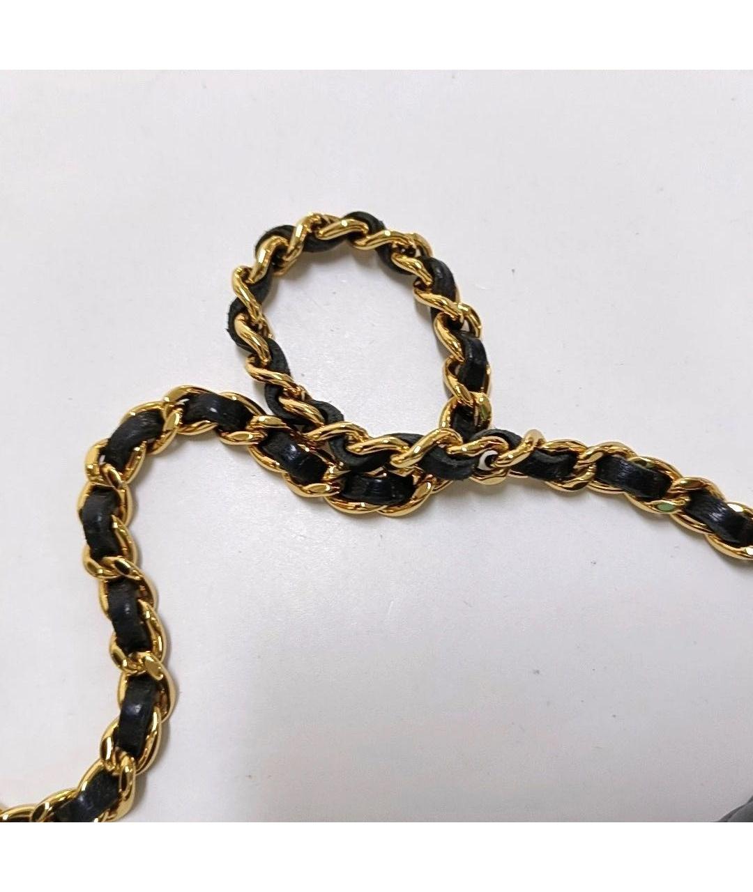 CHANEL Черная кожаная сумка через плечо, фото 8