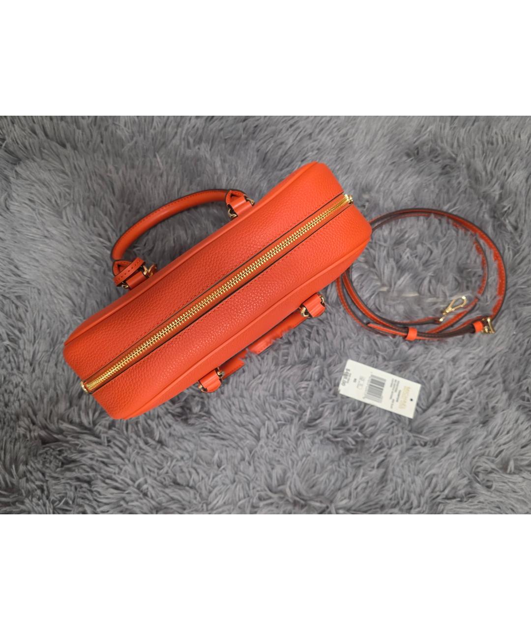 MICHAEL KORS Оранжевая кожаная сумка через плечо, фото 5
