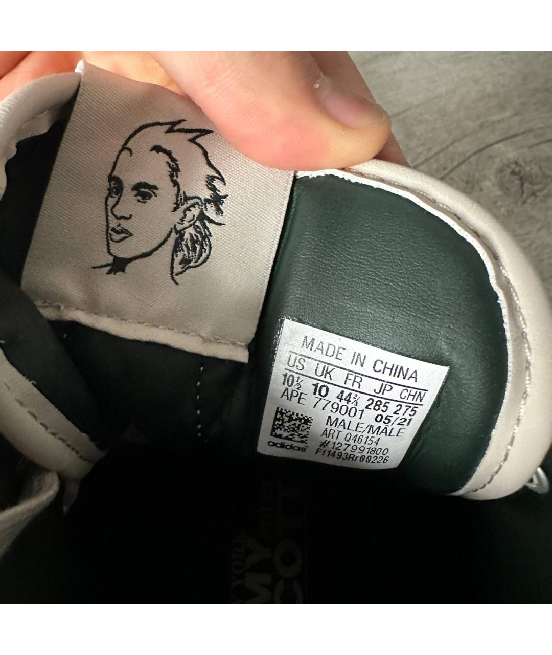 ADIDAS Зеленые текстильные высокие кроссовки / кеды, фото 6