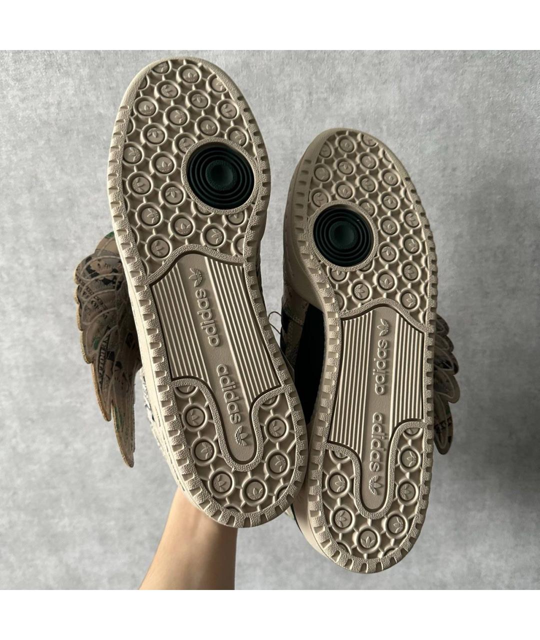 ADIDAS Зеленые текстильные высокие кроссовки / кеды, фото 5