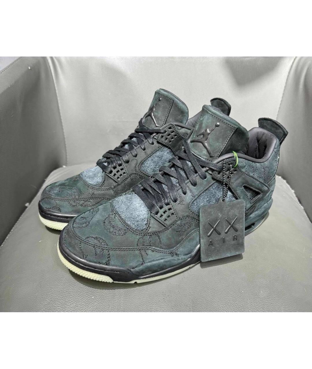 JORDAN Черные высокие кроссовки / кеды, фото 3