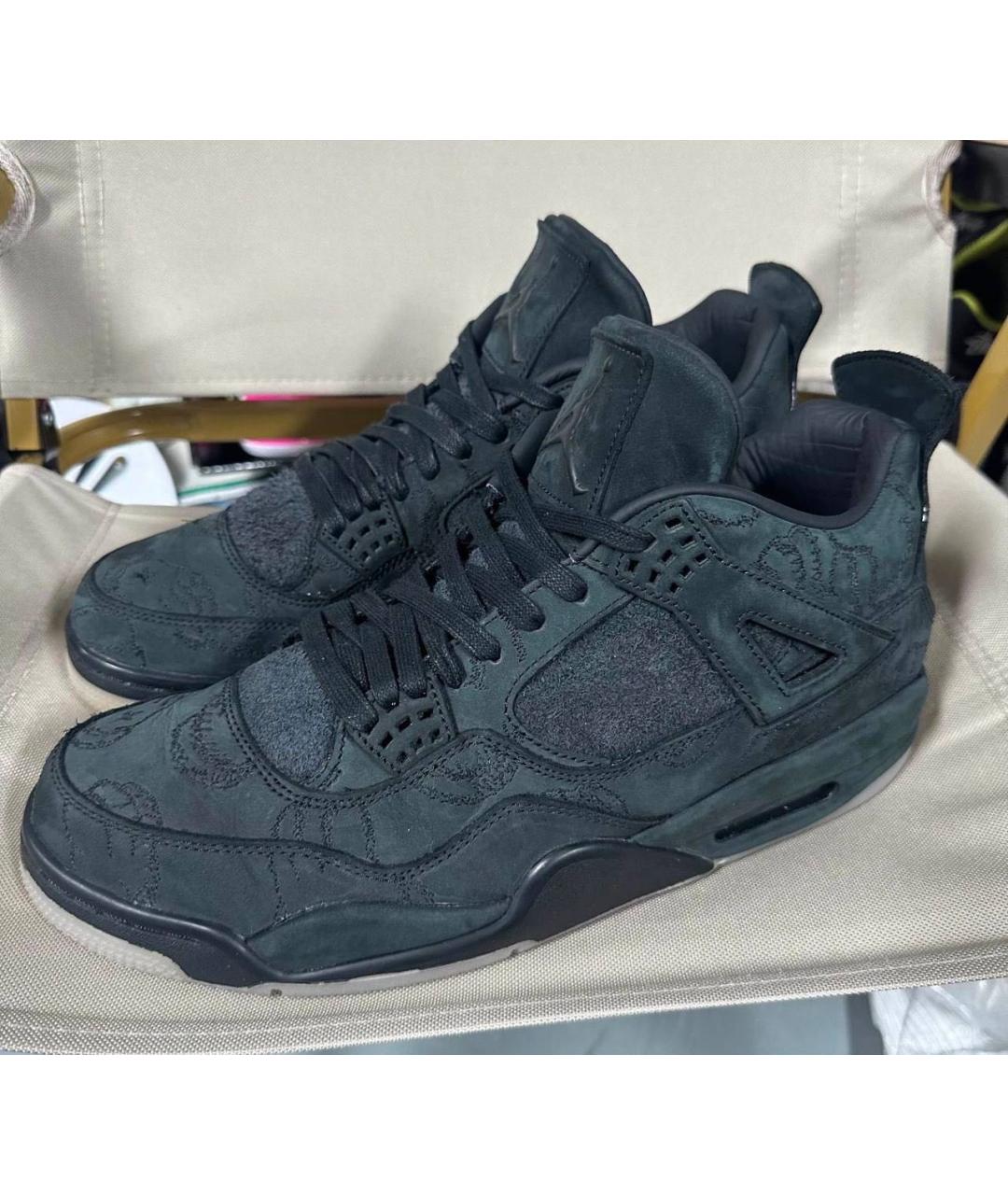 JORDAN Черные высокие кроссовки / кеды, фото 5