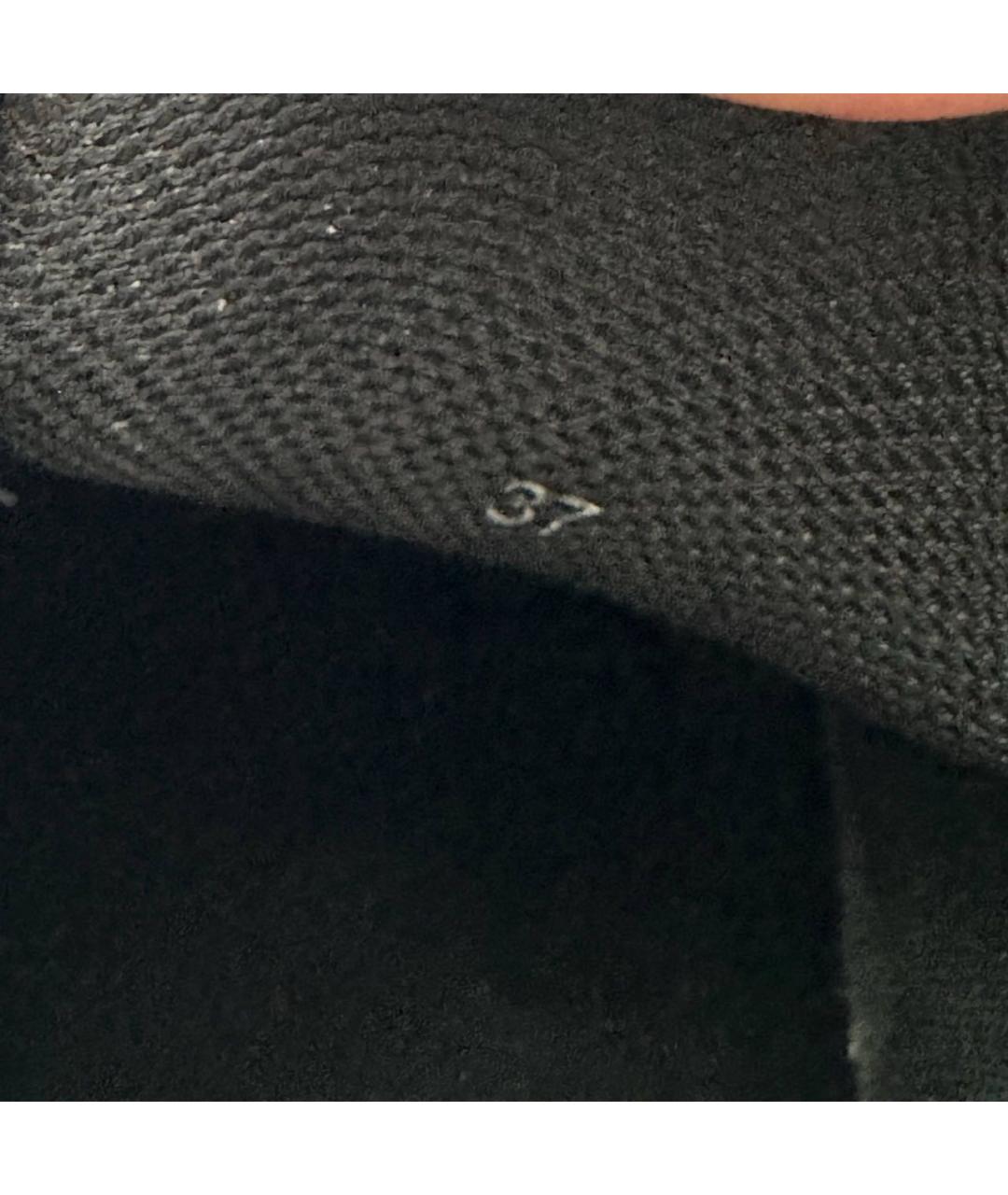 RAF SIMONS Черные кожаные кроссовки, фото 6