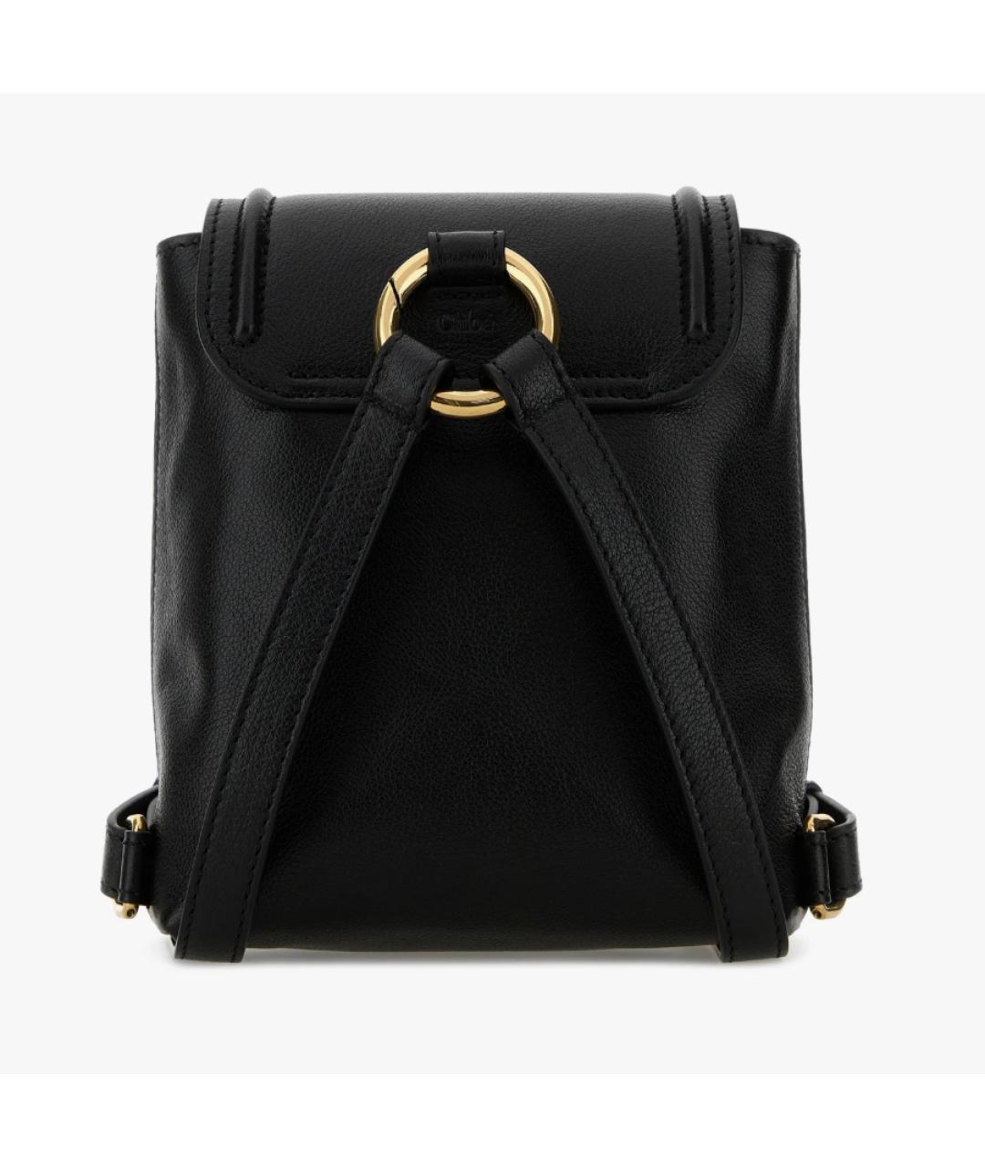 CHLOE Черный кожаный рюкзак, фото 3