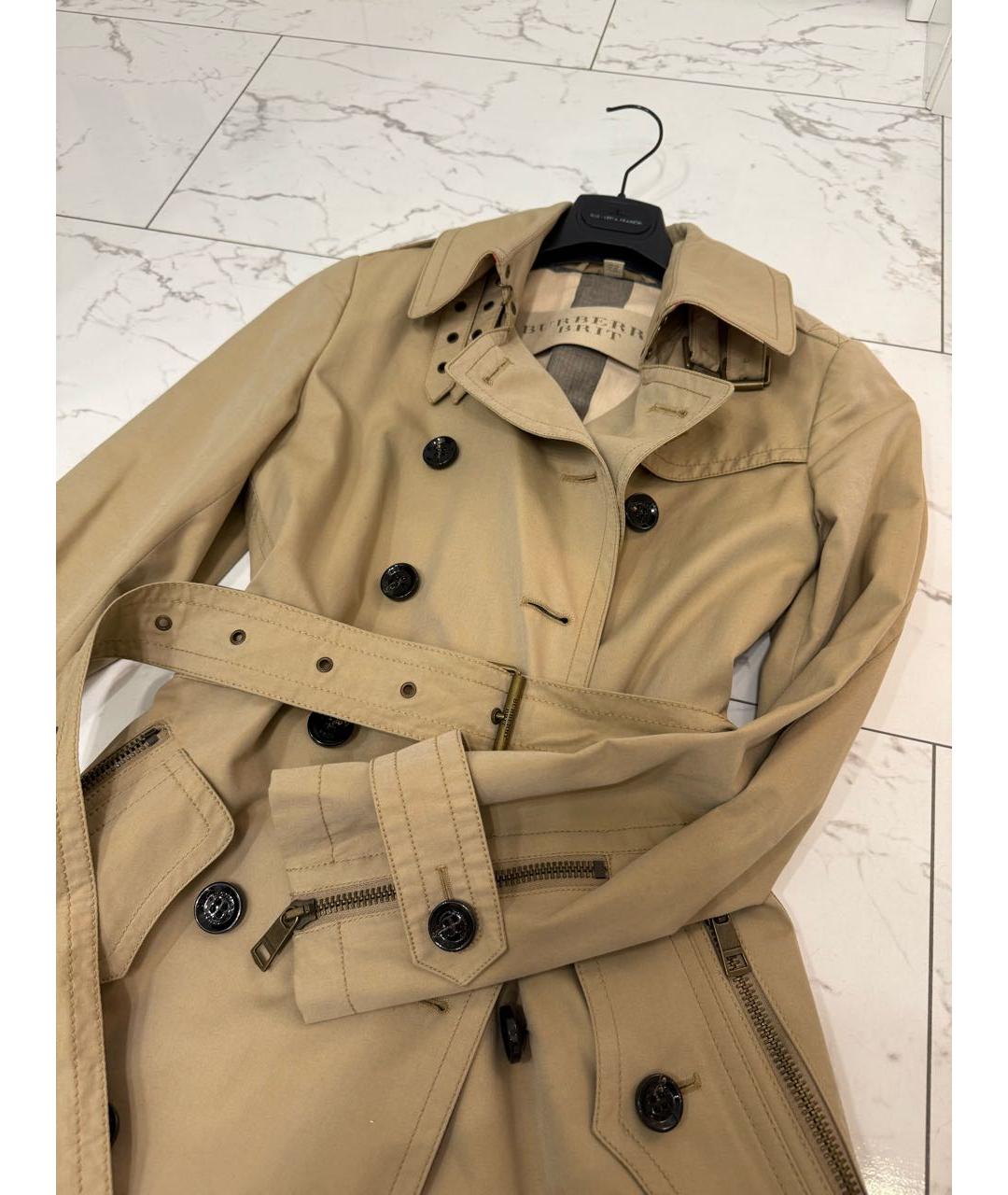 BURBERRY Бежевый тренч/плащ, фото 3