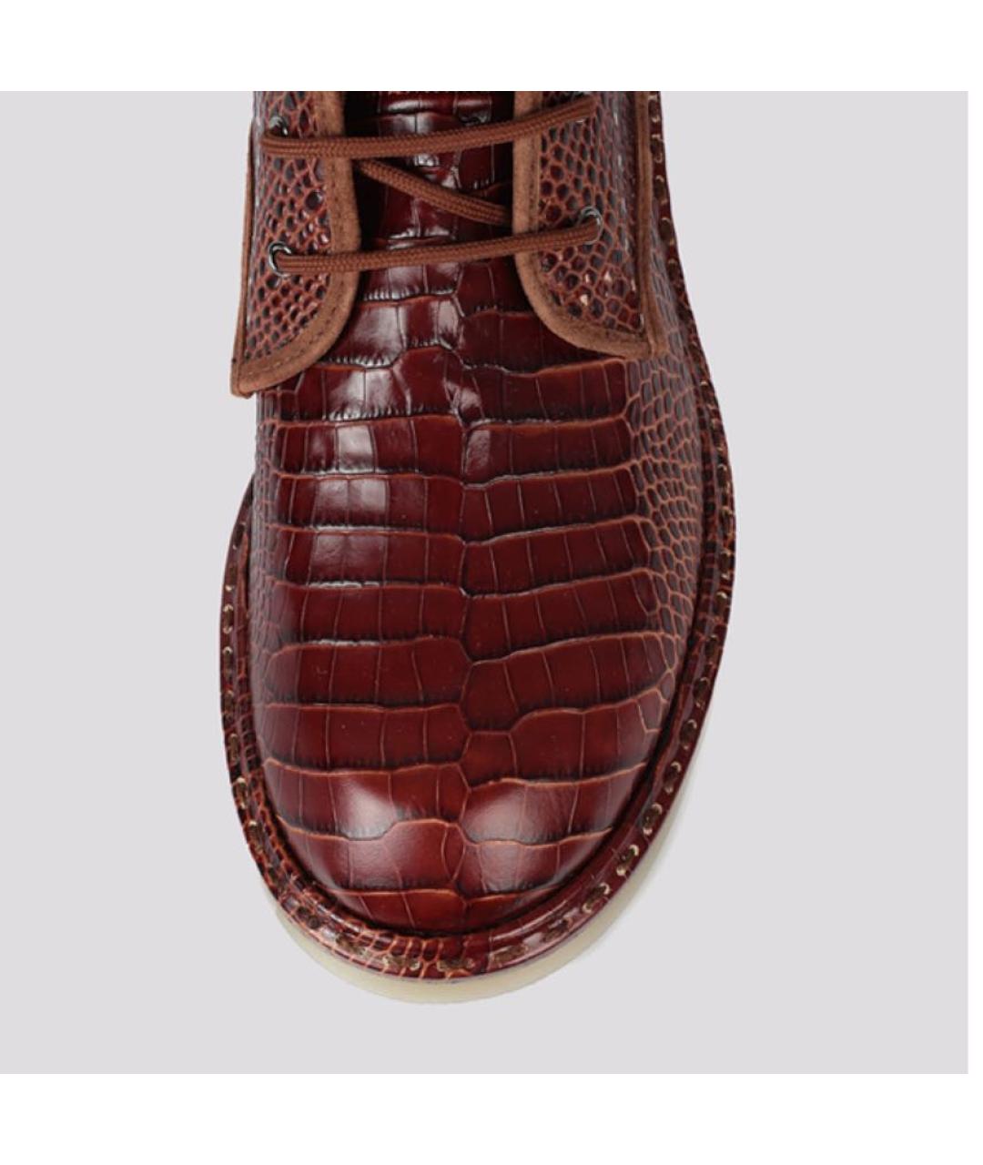 MAX MARA Коричневые кожаные ботинки, фото 4