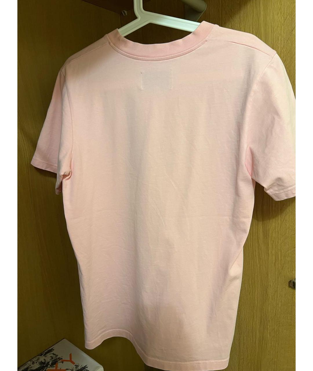CASABLANCA Розовая хлопковая футболка, фото 3