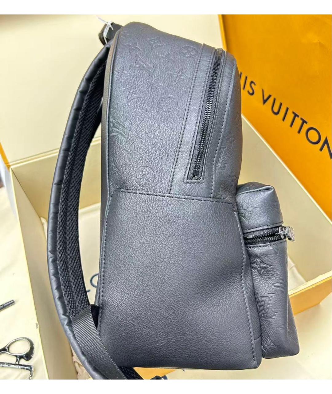 LOUIS VUITTON Черный кожаный рюкзак, фото 5