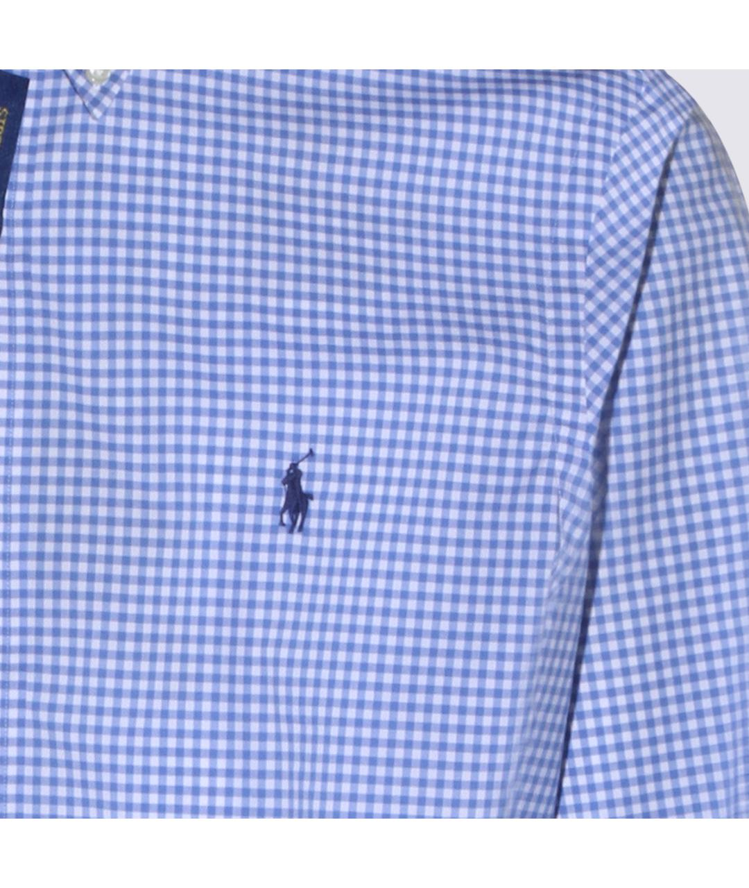 POLO RALPH LAUREN Синяя хлопковая кэжуал рубашка, фото 3