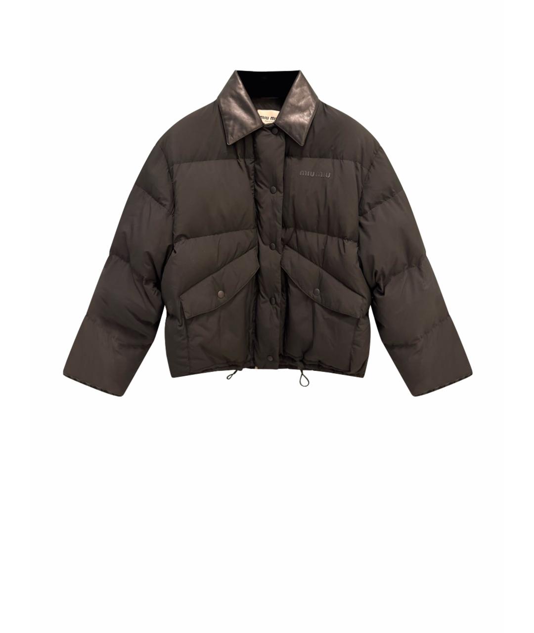 MIU MIU Черный пуховик, фото 1