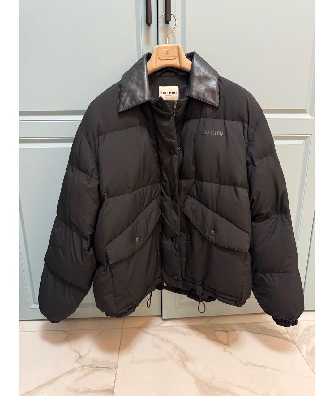 MIU MIU Черный пуховик, фото 5