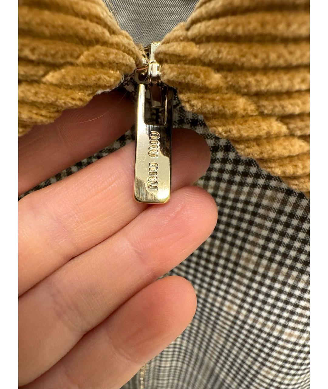 MIU MIU Коричневая шерстяная куртка, фото 3