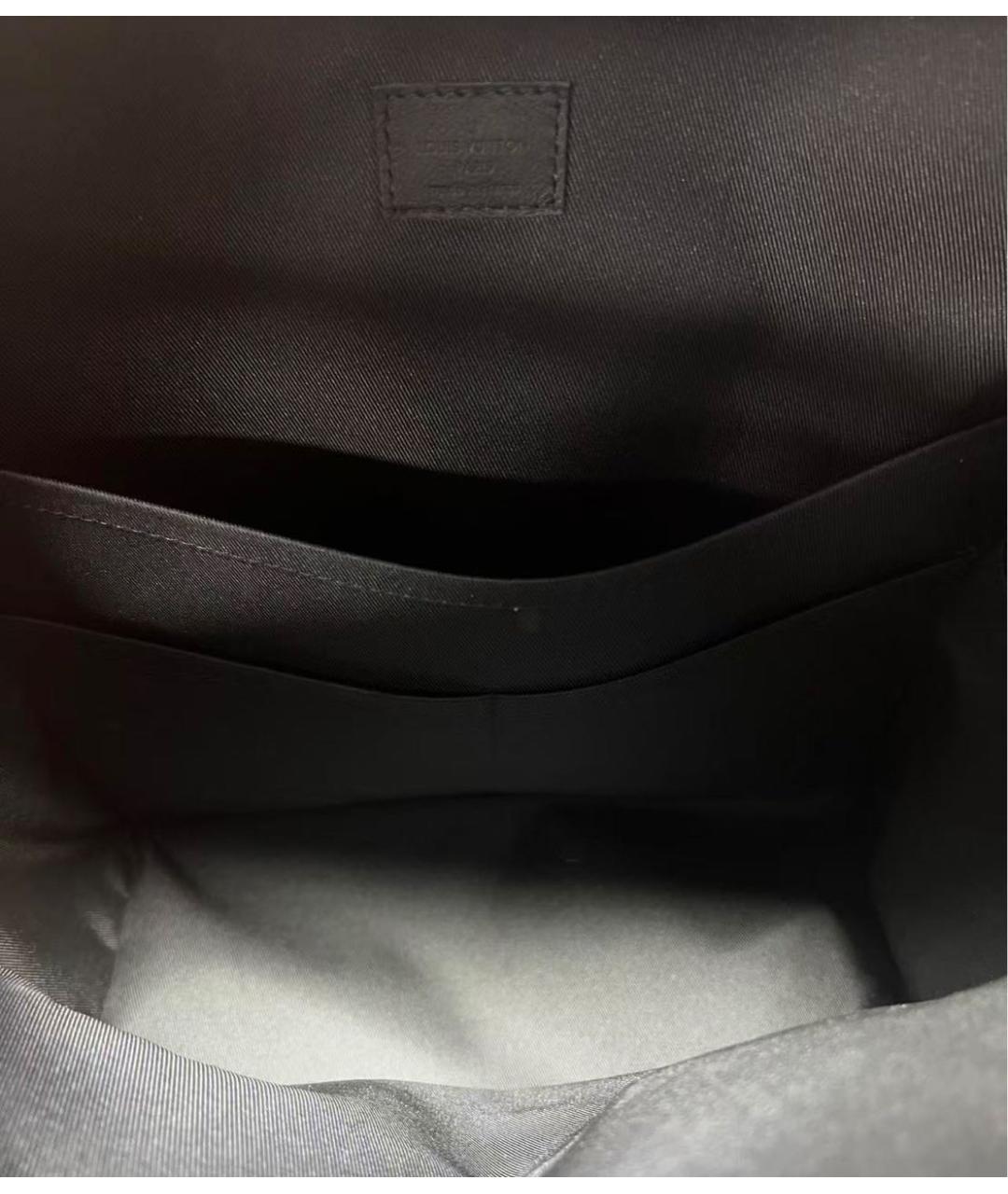 LOUIS VUITTON Черный кожаный рюкзак, фото 8