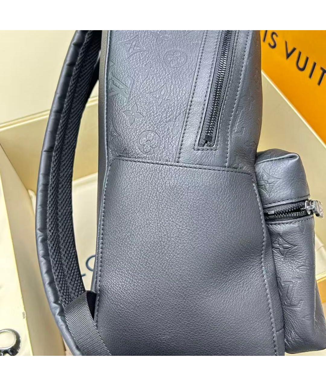 LOUIS VUITTON Черный кожаный рюкзак, фото 5