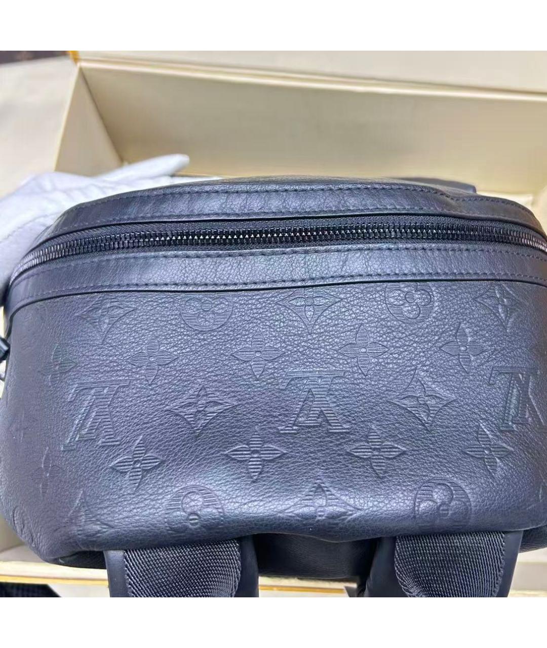 LOUIS VUITTON Черный кожаный рюкзак, фото 6