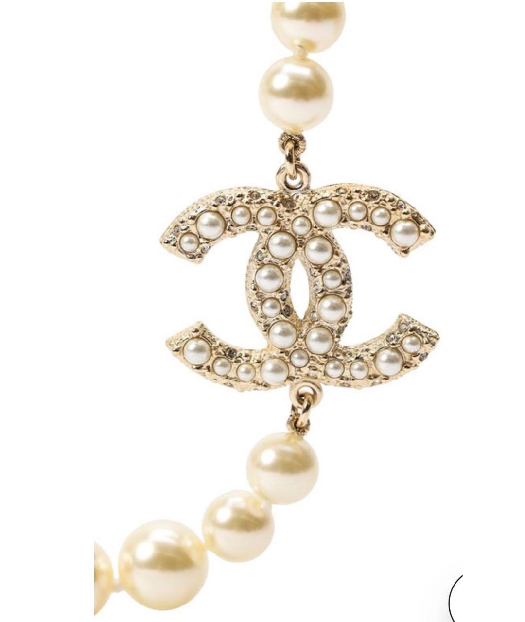 CHANEL Золотое металлическое колье, фото 2