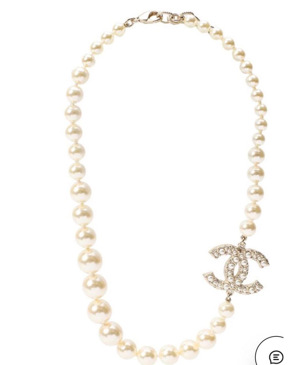 CHANEL Золотое металлическое колье, фото 4