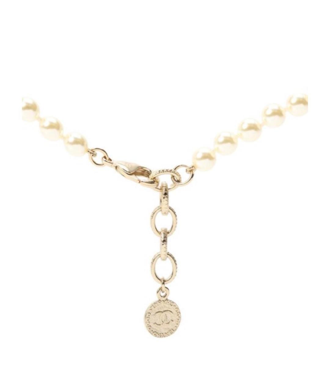 CHANEL Золотое металлическое колье, фото 3