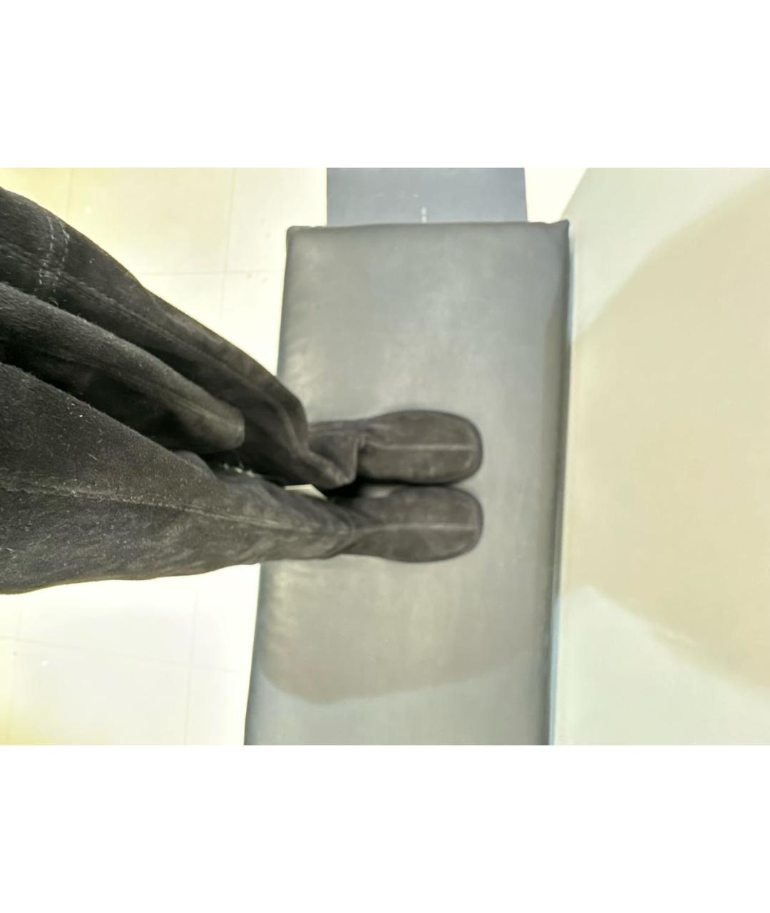 VIC MATIE Черные замшевые ботфорты, фото 2