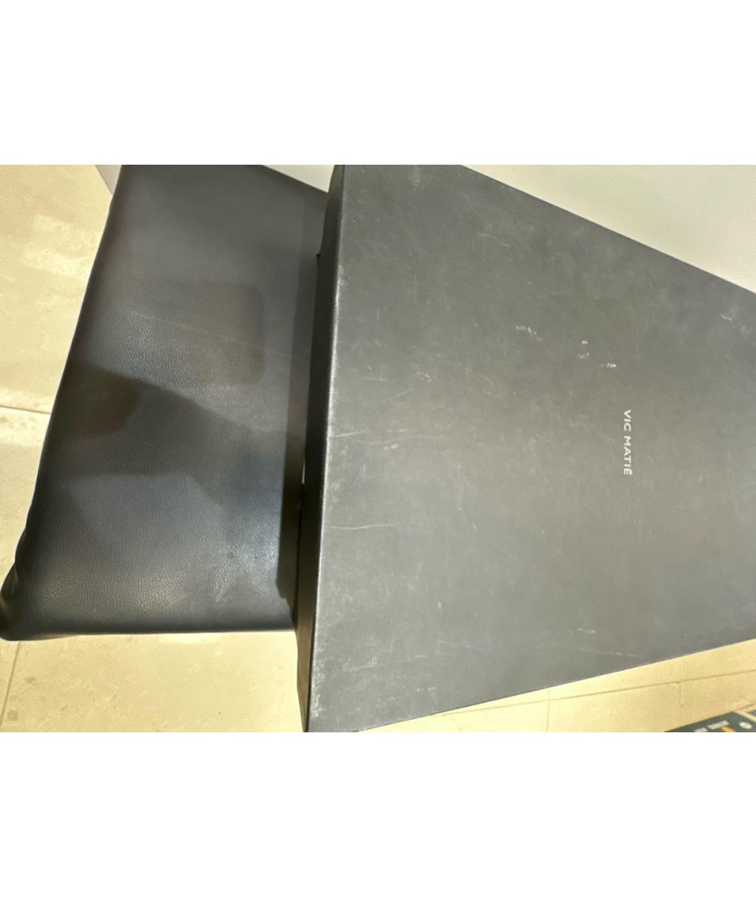 VIC MATIE Черные замшевые ботфорты, фото 5