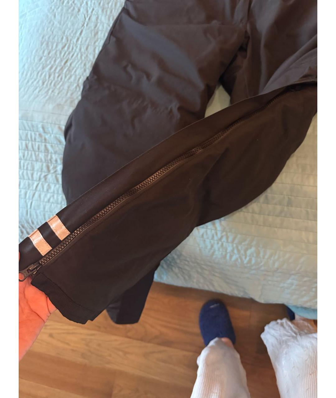 CANADA GOOSE Черные полиэстеровые повседневные брюки, фото 3