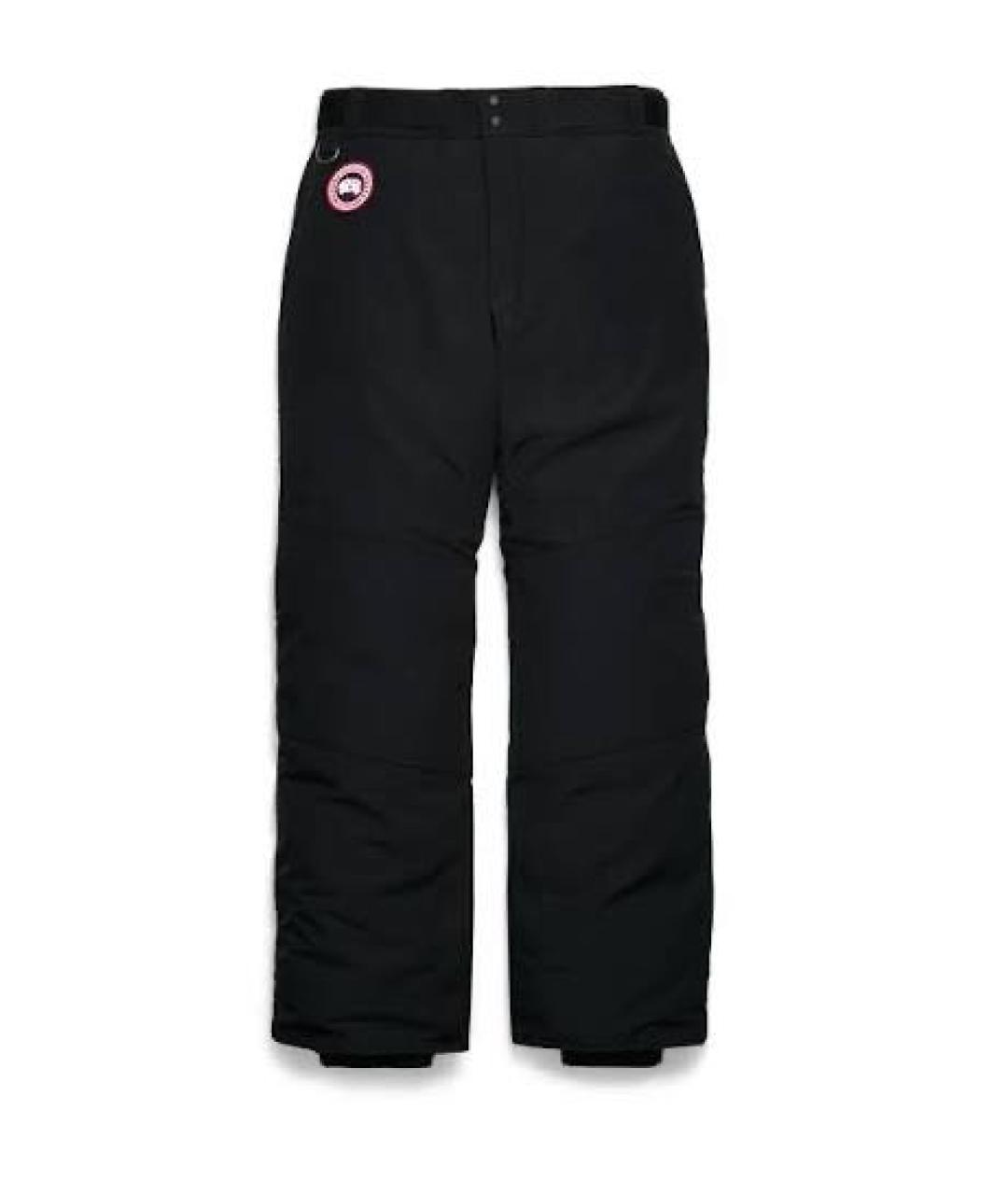 CANADA GOOSE Черные полиэстеровые повседневные брюки, фото 1