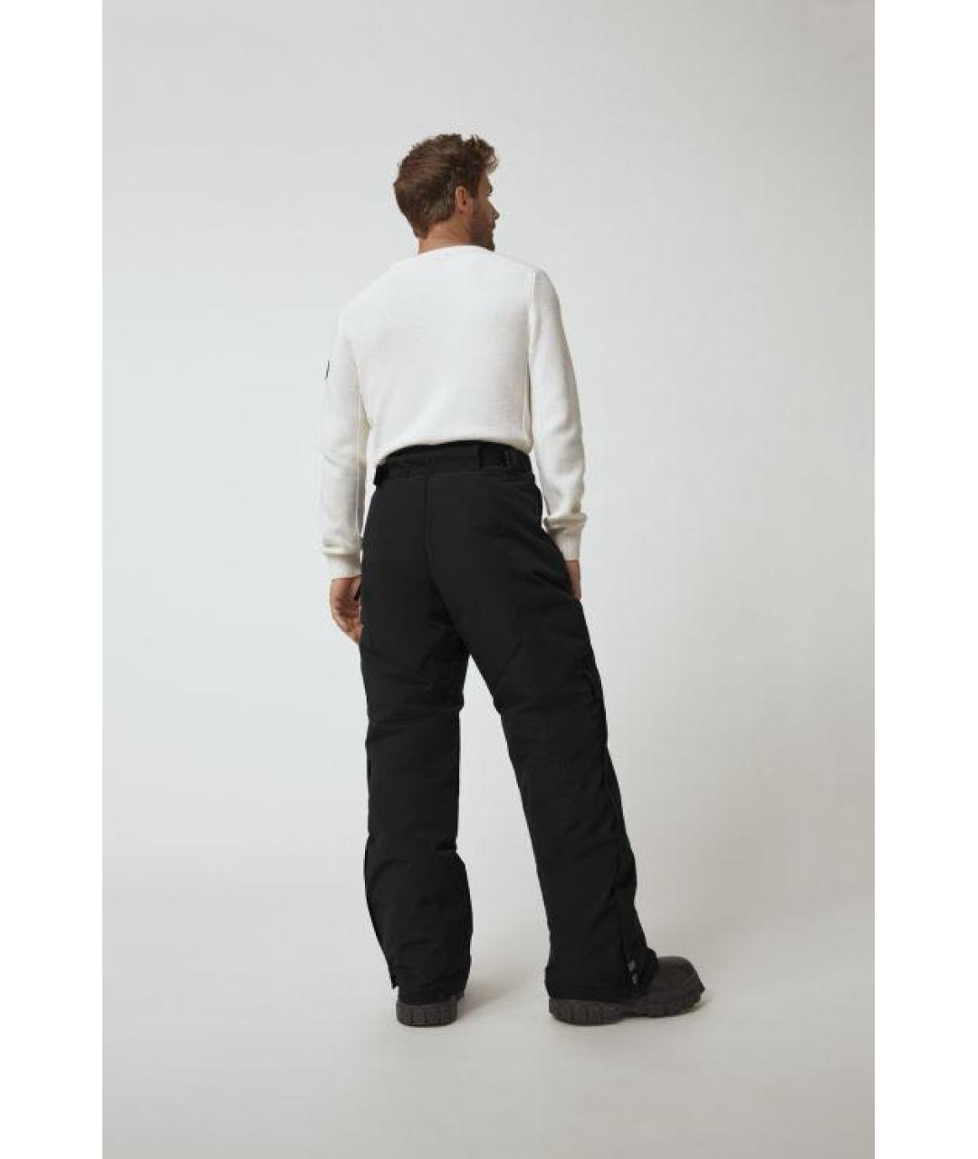 CANADA GOOSE Черные полиэстеровые повседневные брюки, фото 7