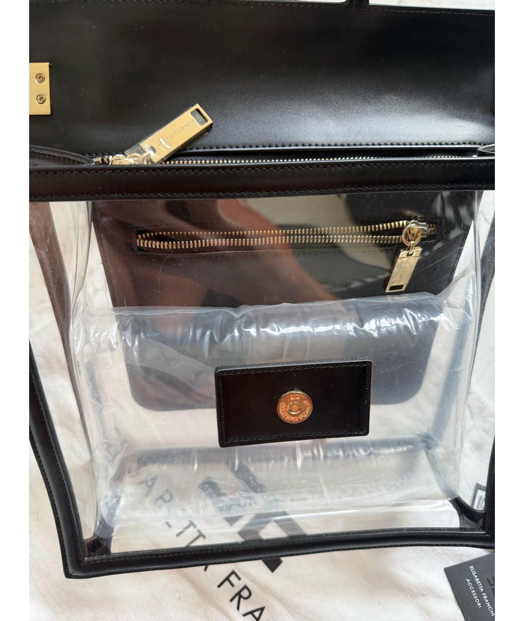 ELISABETTA FRANCHI Черная сумка через плечо, фото 2