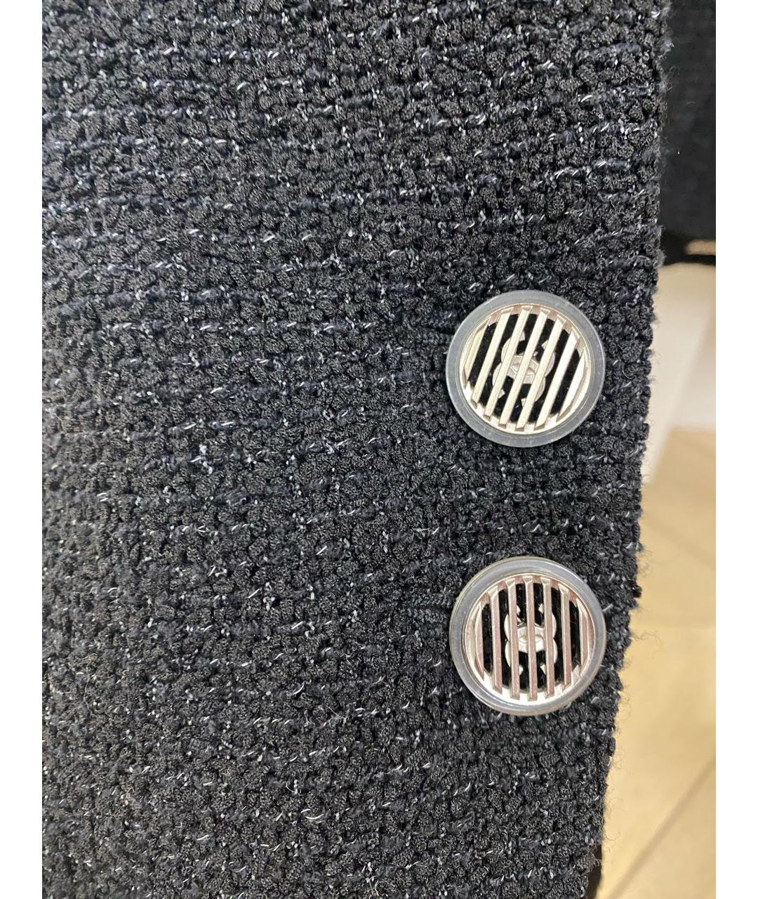 CHANEL Черный полиамидовый жакет/пиджак, фото 4