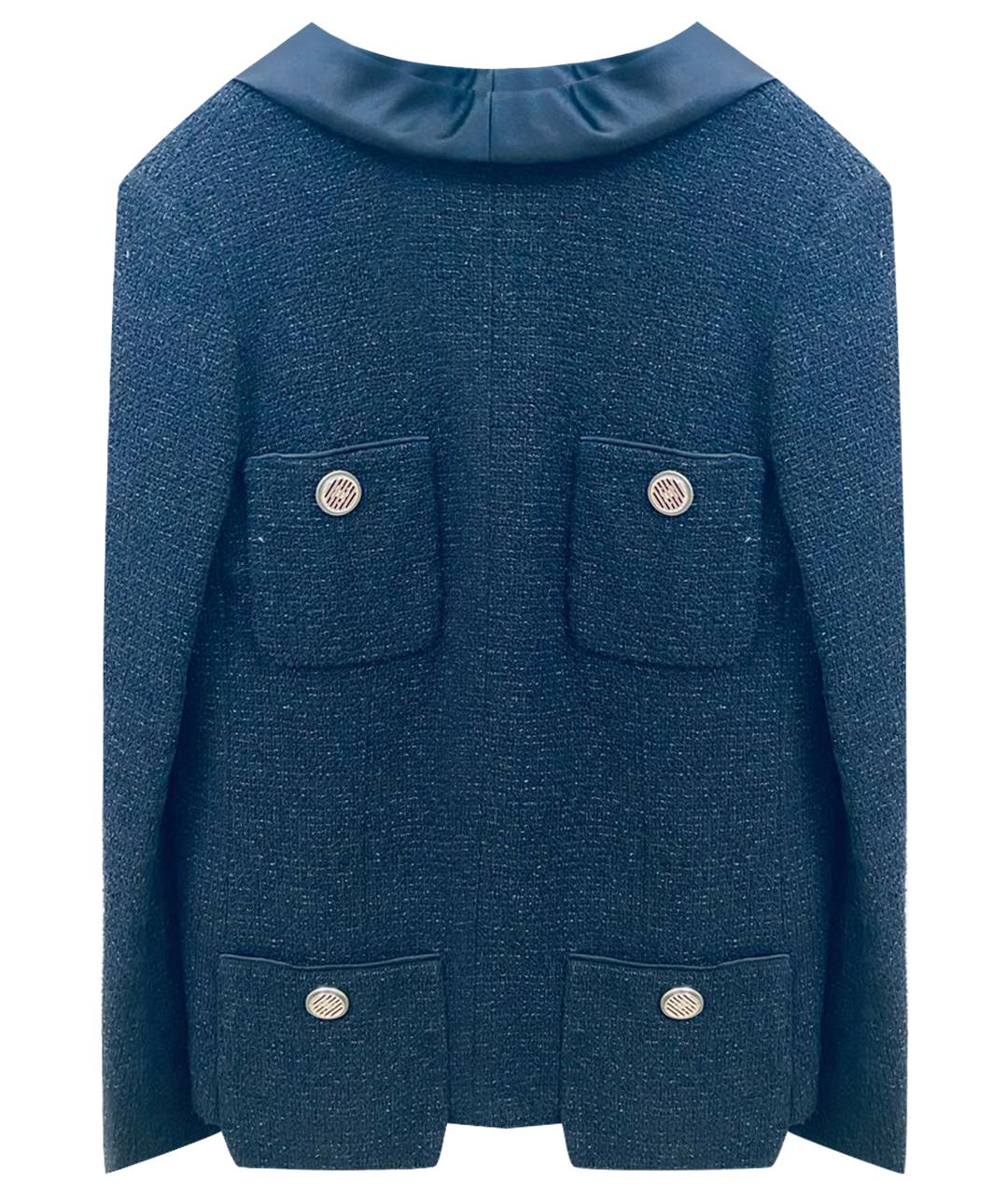 CHANEL Черный полиамидовый жакет/пиджак, фото 8