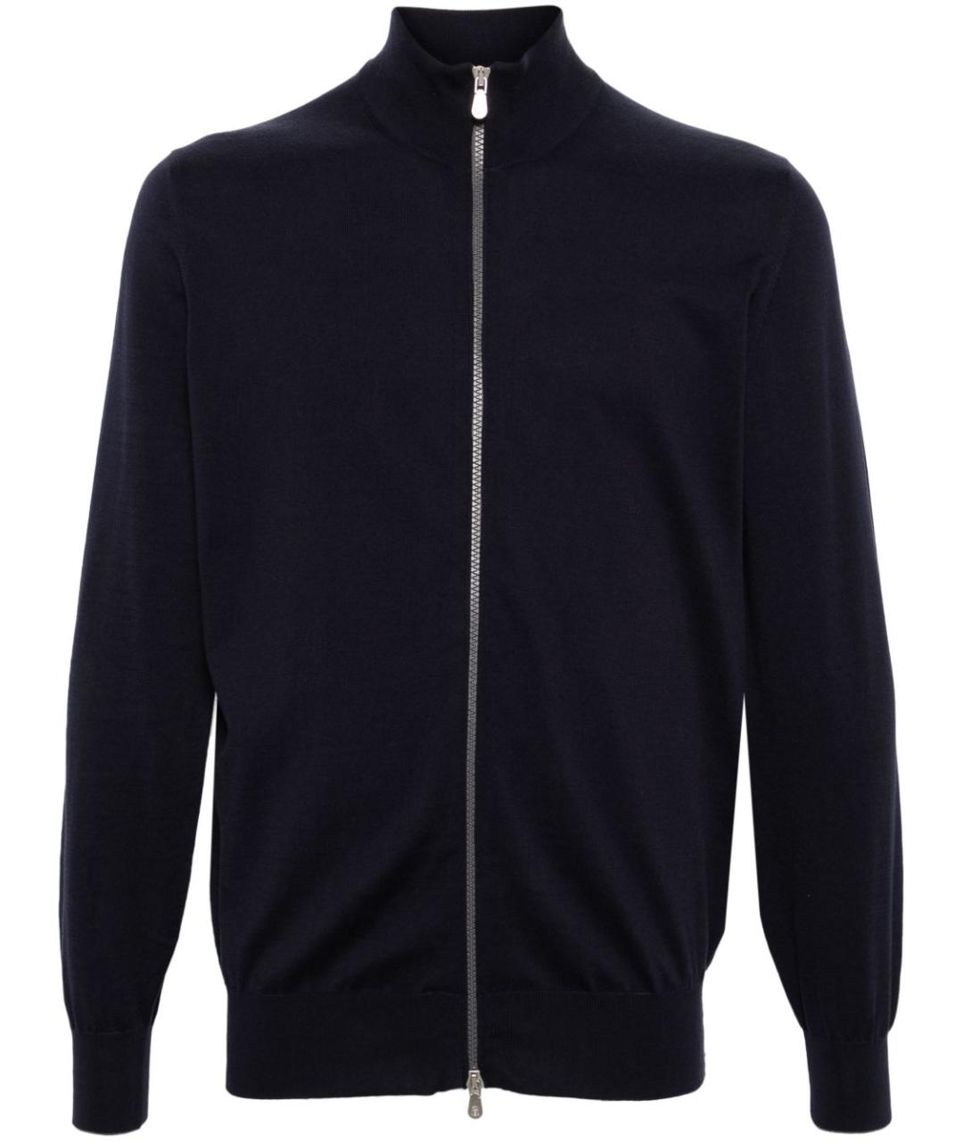 BRUNELLO CUCINELLI Темно-синий хлопковый кардиган, фото 1