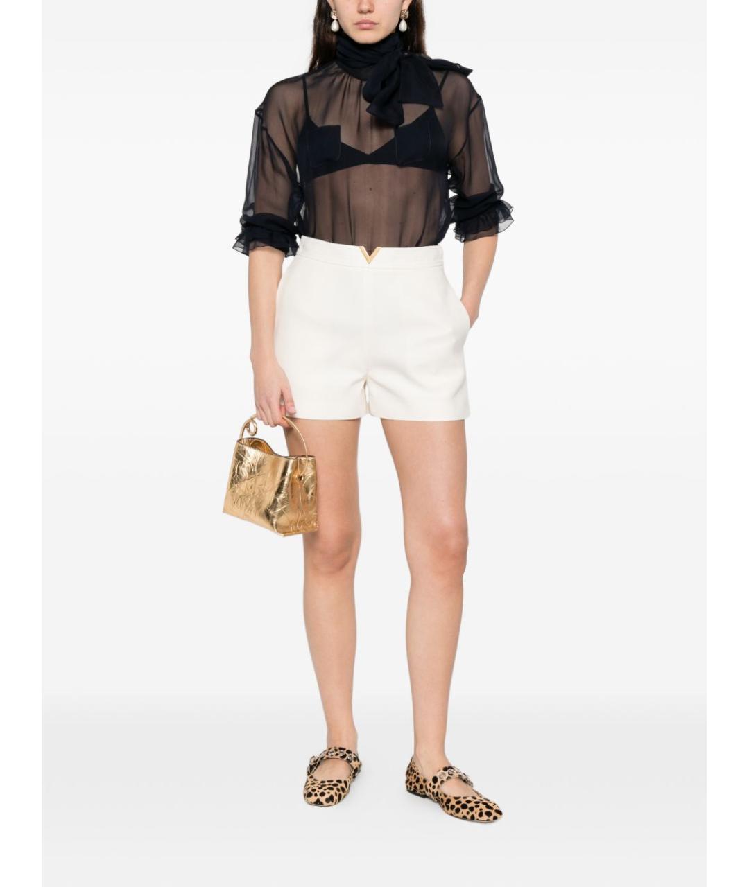 VALENTINO Белые шерстяные шорты, фото 3