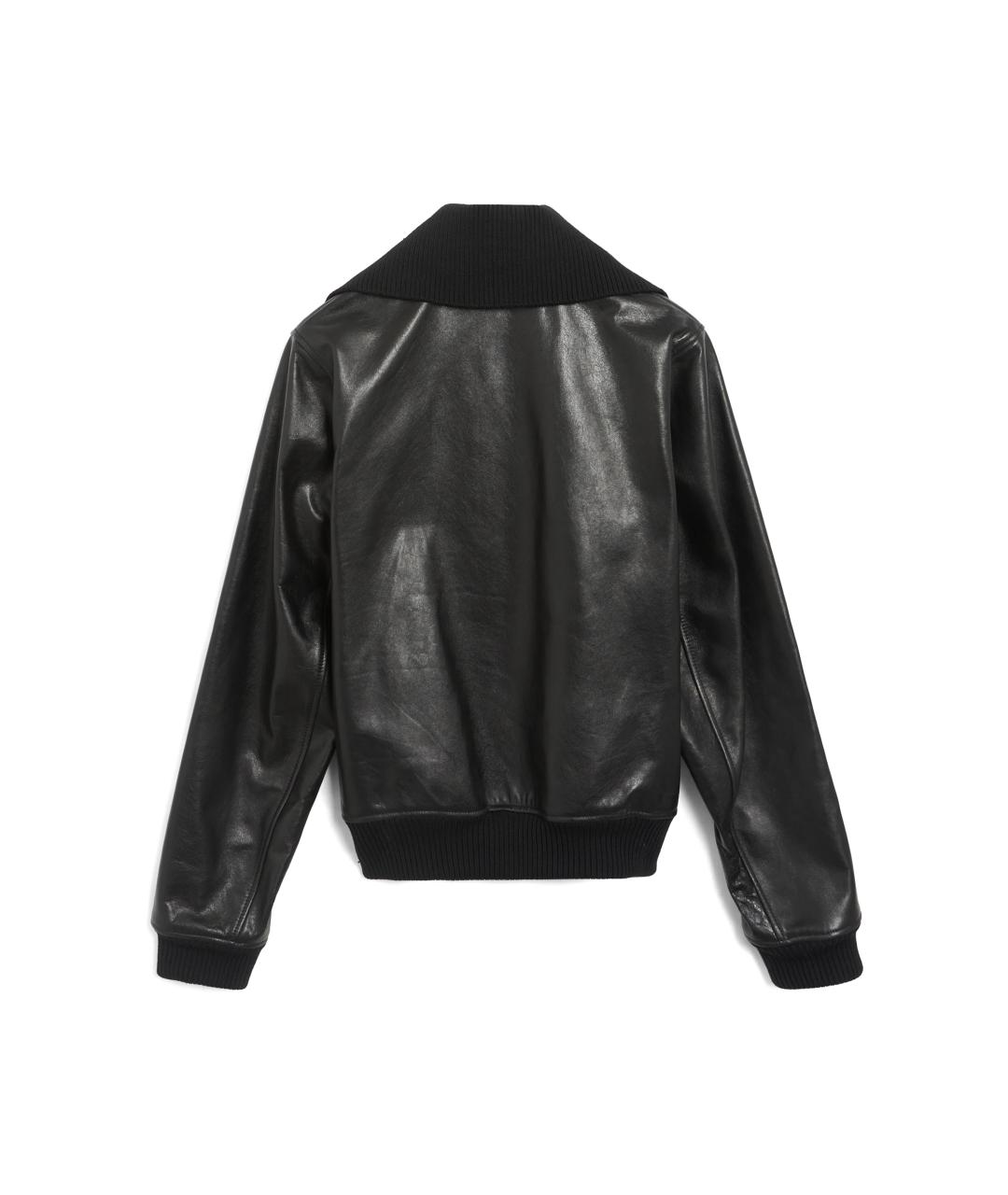 OUR LEGACY Черная кожаная куртка, фото 2