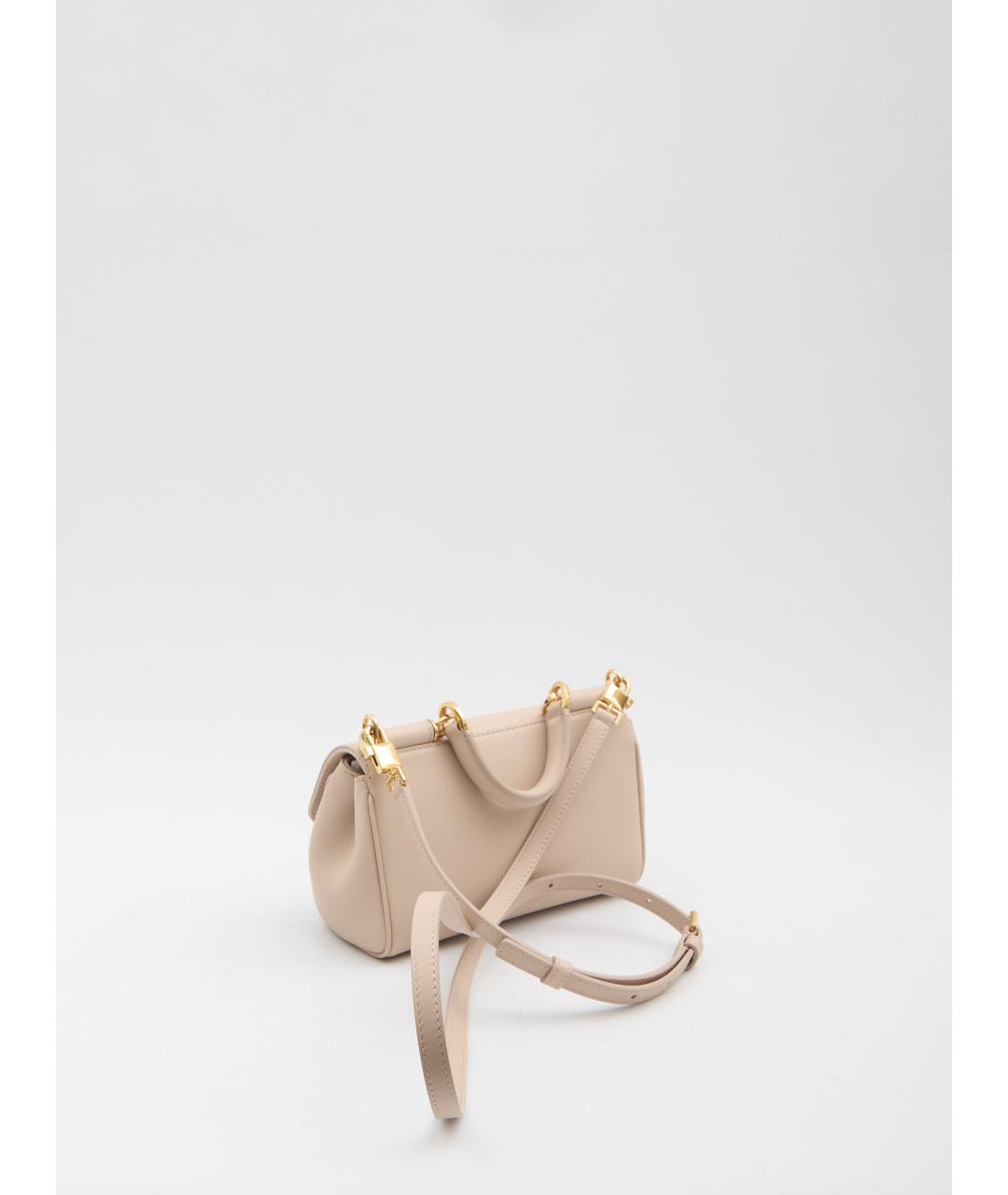 DOLCE&GABBANA Розовая кожаная сумка тоут, фото 3