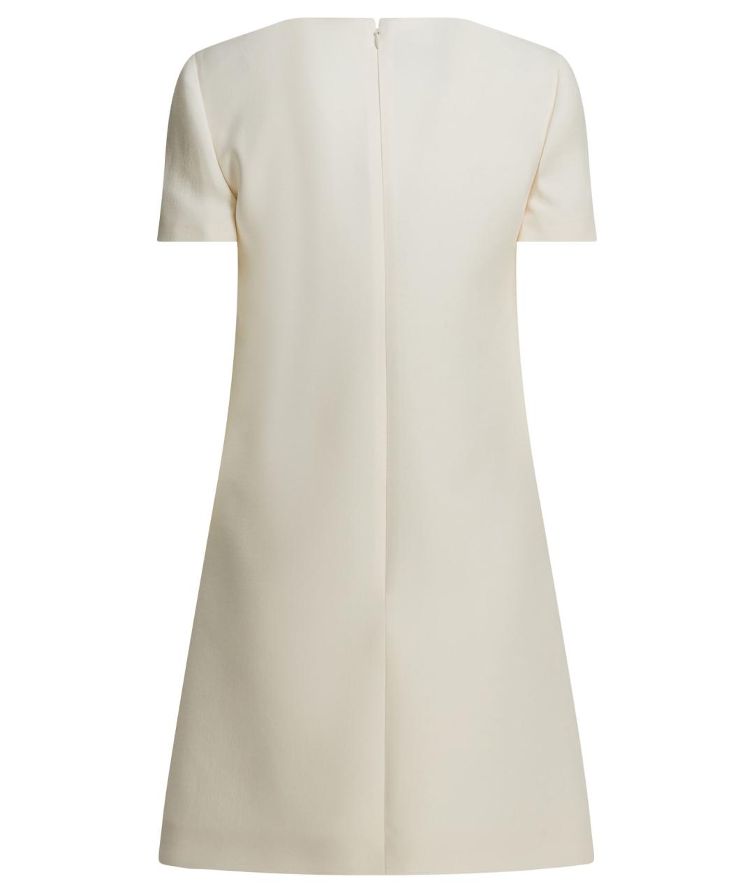 VALENTINO Белое шерстяное повседневное платье, фото 2