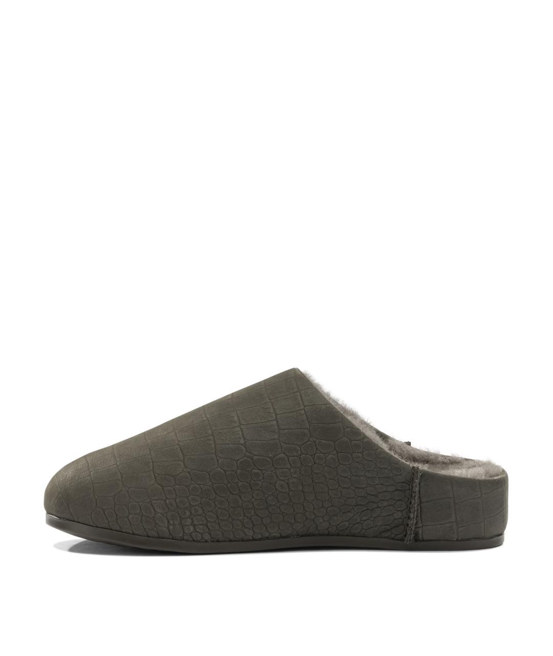 UGG AUSTRALIA Серые замшевые мюли, фото 3