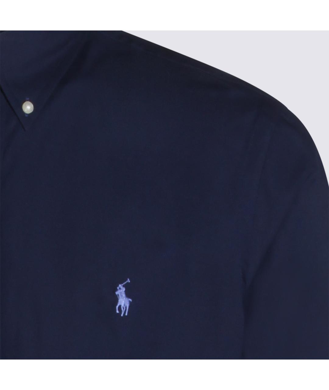 POLO RALPH LAUREN Синяя хлопковая кэжуал рубашка, фото 3