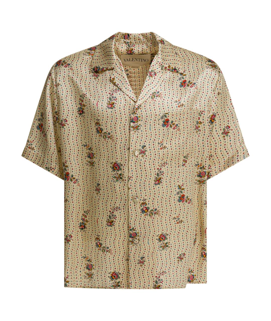 VALENTINO Мульти шелковая кэжуал рубашка, фото 1
